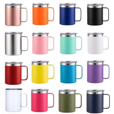 12oz Stainless Steel Handle Cup