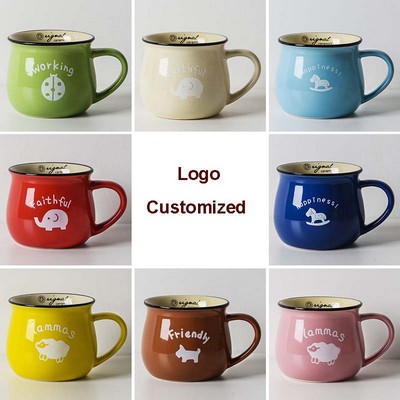 12 Oz. Round Ceramic Coffee Mug